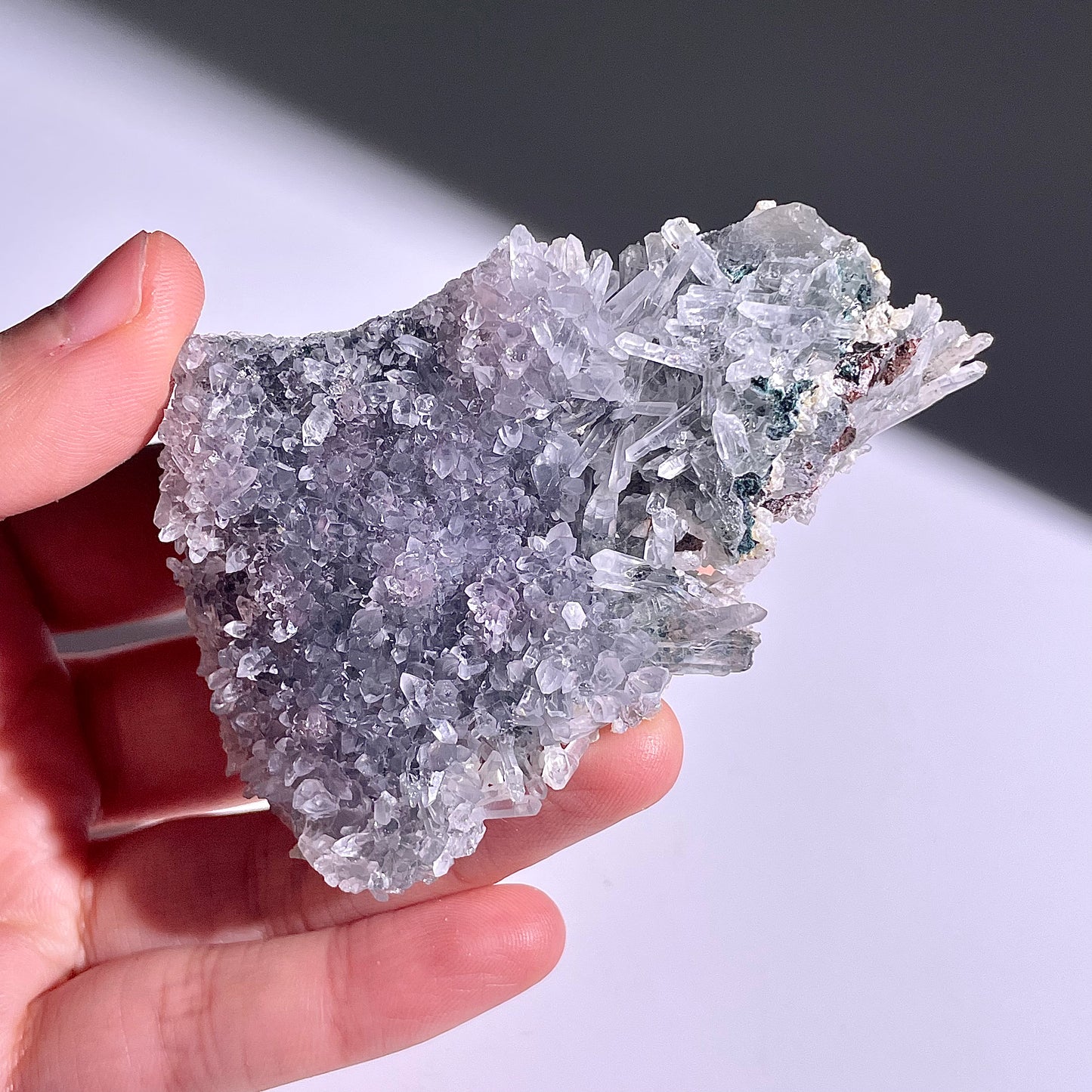 A141◇1点物◇瑪瑙とアメジスト共生◇80×53×20mm◇天然石・鉱物・パワーストーン
