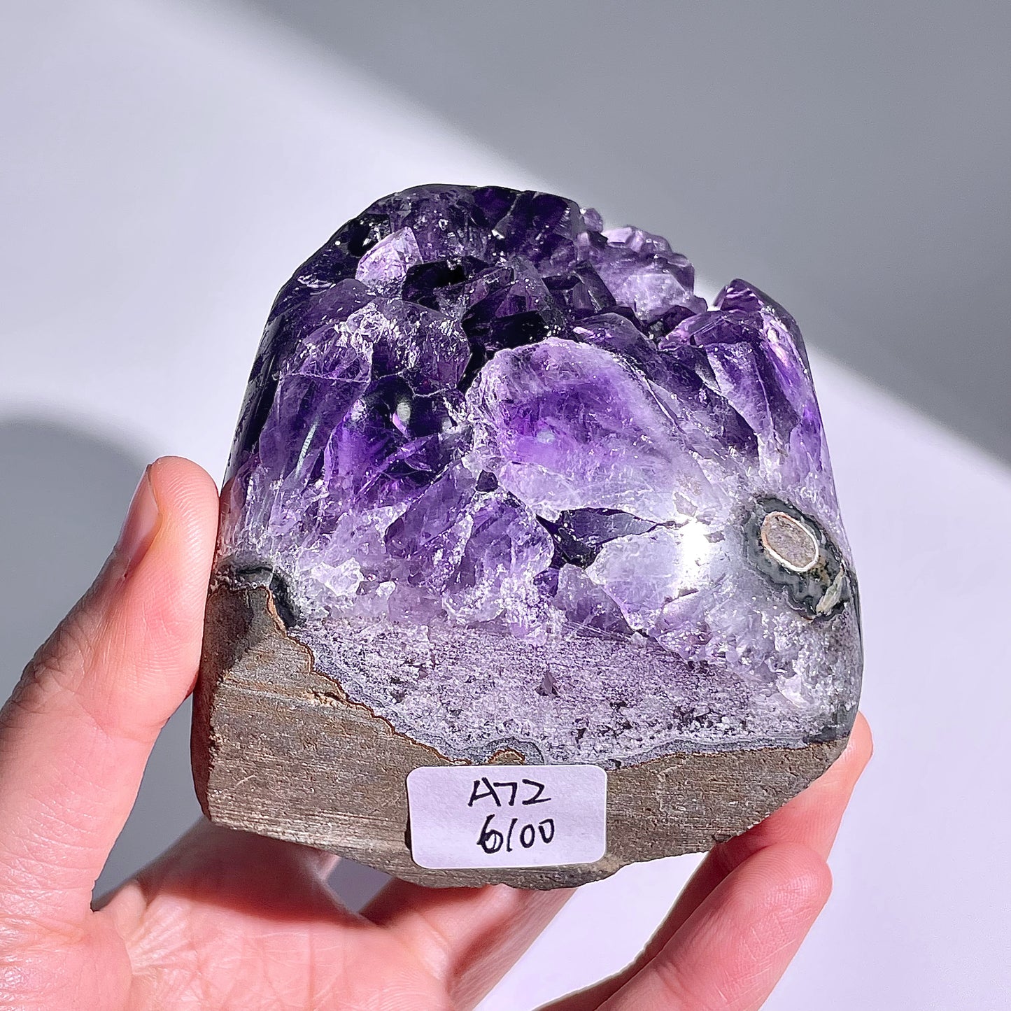 A72◇アメジスト クリスター◇78×64×47mm◇天然石・鉱物・パワーストーン