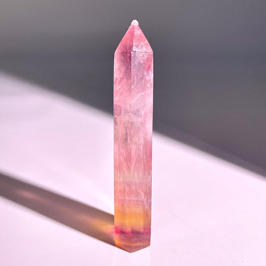 B40◇1点物◇フローライト ピラー◇125×25×23mm◇天然石・鉱物・パワーストーン
