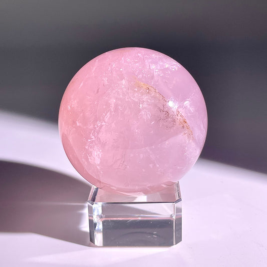B67◇1点物◇ローズクォーツ ボール◇63×63×63mm◇天然石・鉱物・パワーストーン