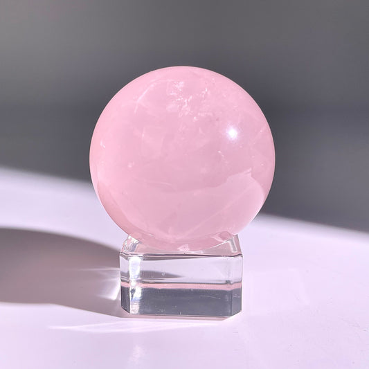 B69◇1点物◇ローズクォーツ ボール◇46×46×46mm◇天然石・鉱物・パワーストーン