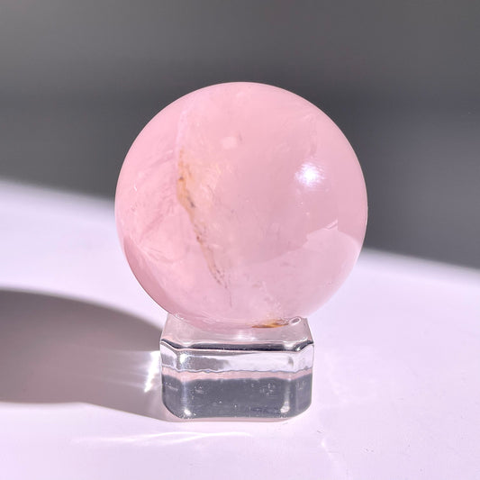 B70◇1点物◇ローズクォーツ ボール◇40×40×40mm◇天然石・鉱物・パワーストーン