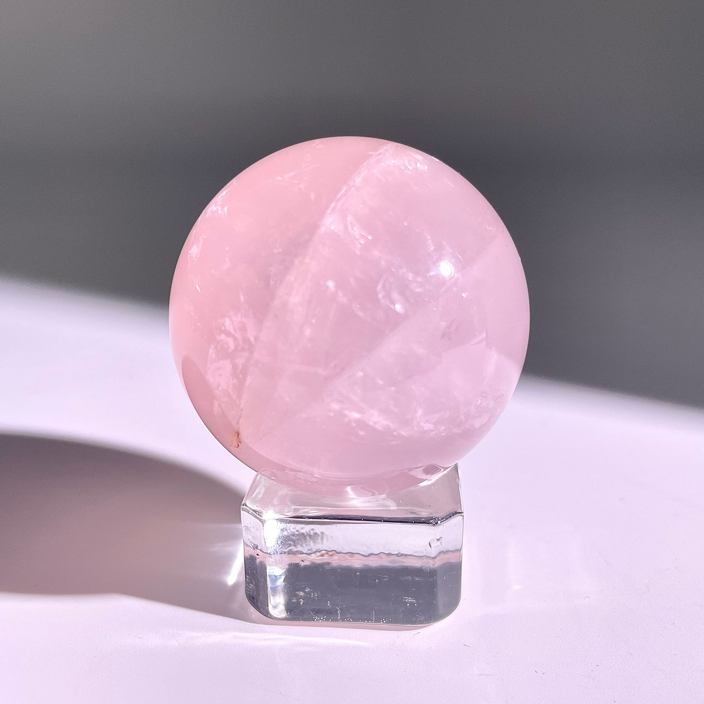 B70◇1点物◇ローズクォーツ ボール◇40×40×40mm◇天然石・鉱物・パワーストーン