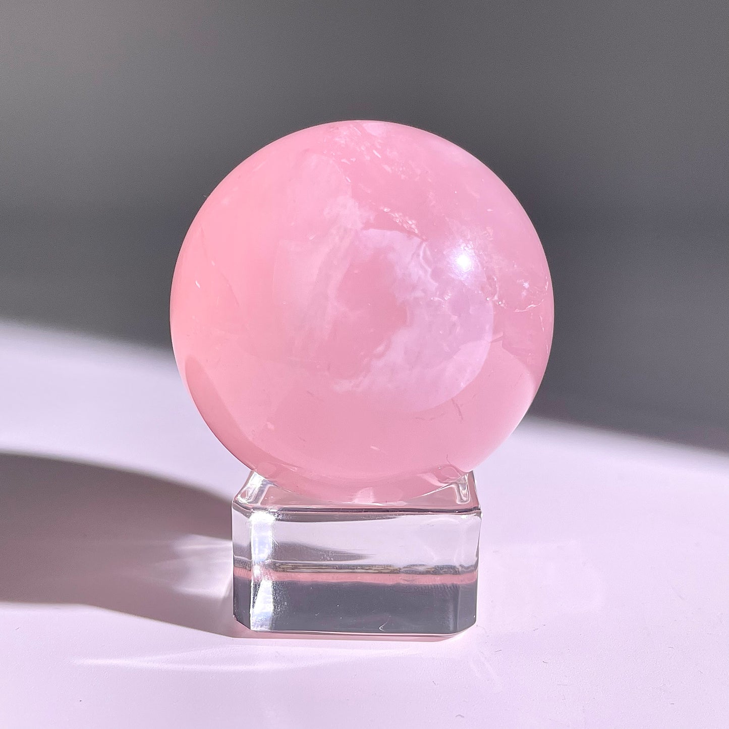 B71◇1点物◇ローズクォーツ ボール◇47×47×47mm◇天然石・鉱物・パワーストーン