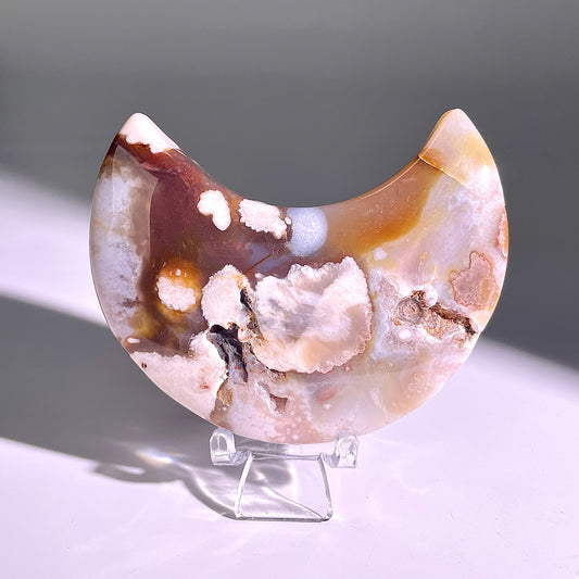 B97◇1点物◇瑪瑙 ムーン◇83×48×23mm天然石・鉱物・パワーストーン