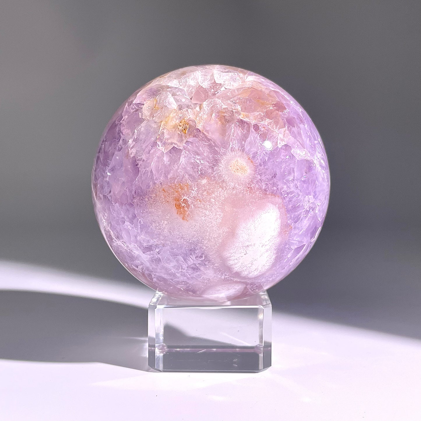 B151◇1点物◇桜紫瑪瑙ボール◇79×79×79mm天然石・鉱物・パワーストーン