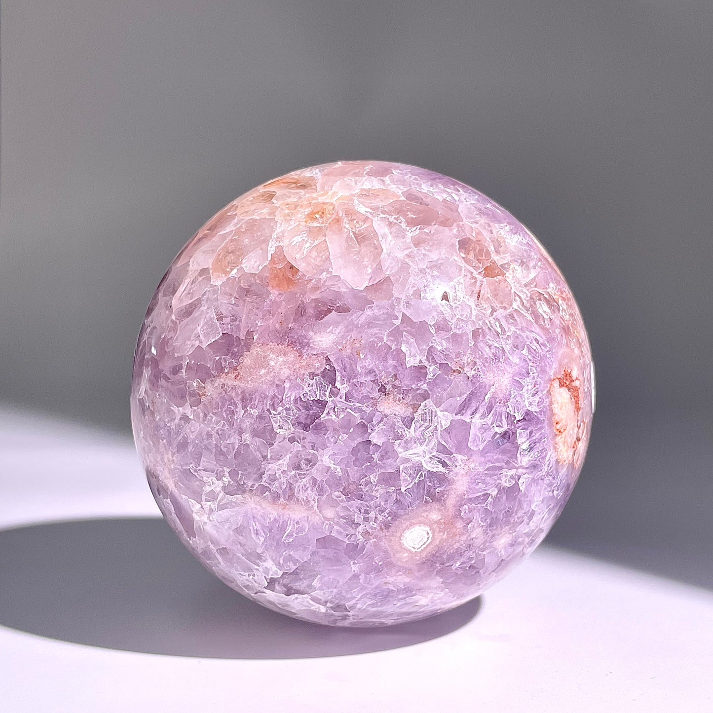 B152◇1点物◇桜紫瑪瑙ボール◇90×90×90mm天然石・鉱物・パワーストーン