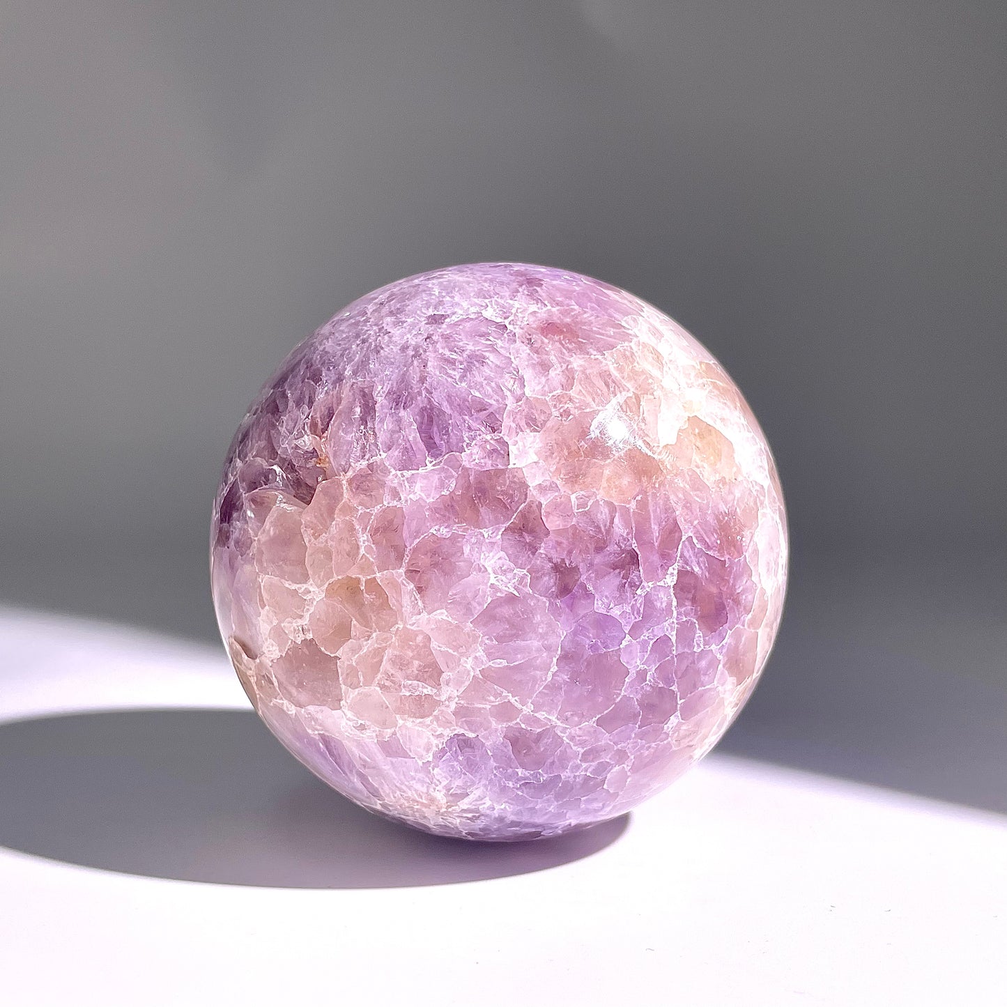 B154◇1点物◇桜紫瑪瑙ボール◇87×87×87mm天然石・鉱物・パワーストーン