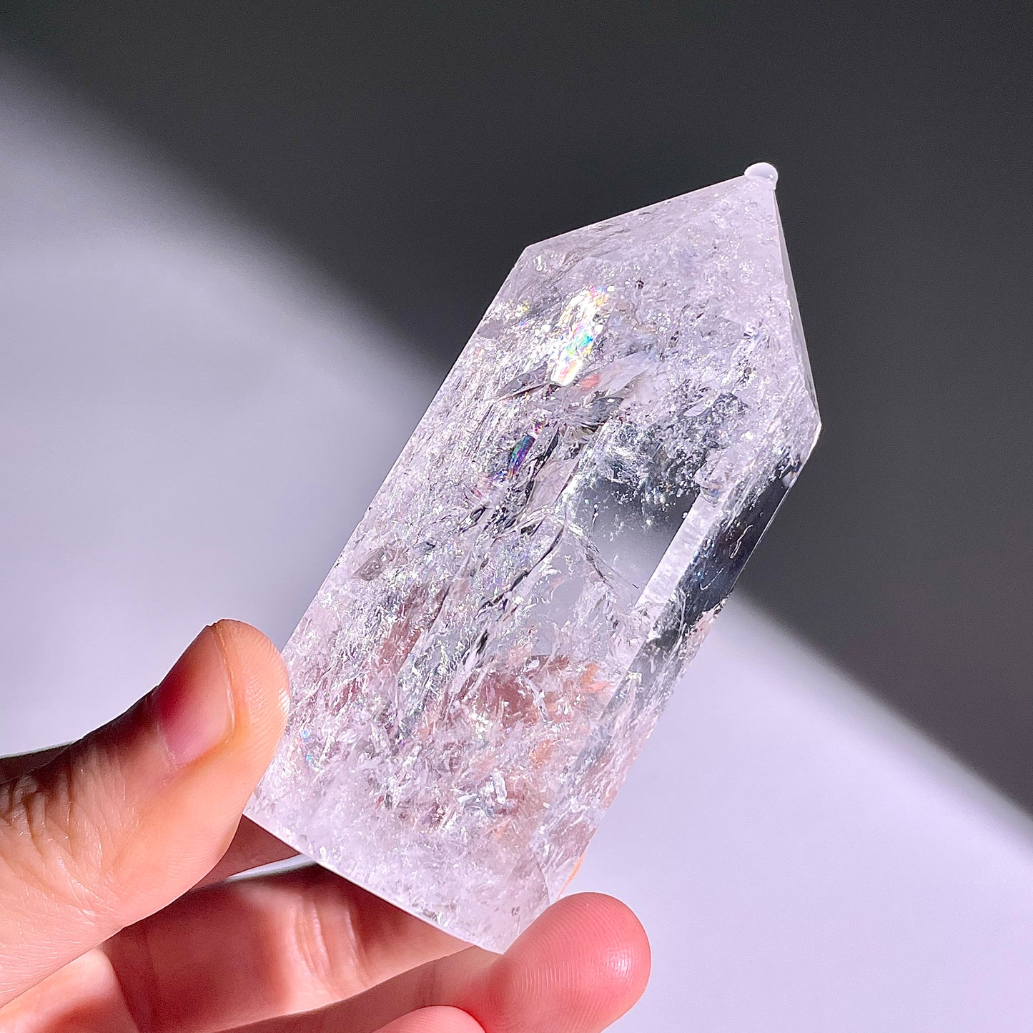 B156◇1点物◇水晶アゼツライト ピラー◇83×34×28mm◇天然石・鉱物・パワーストーン