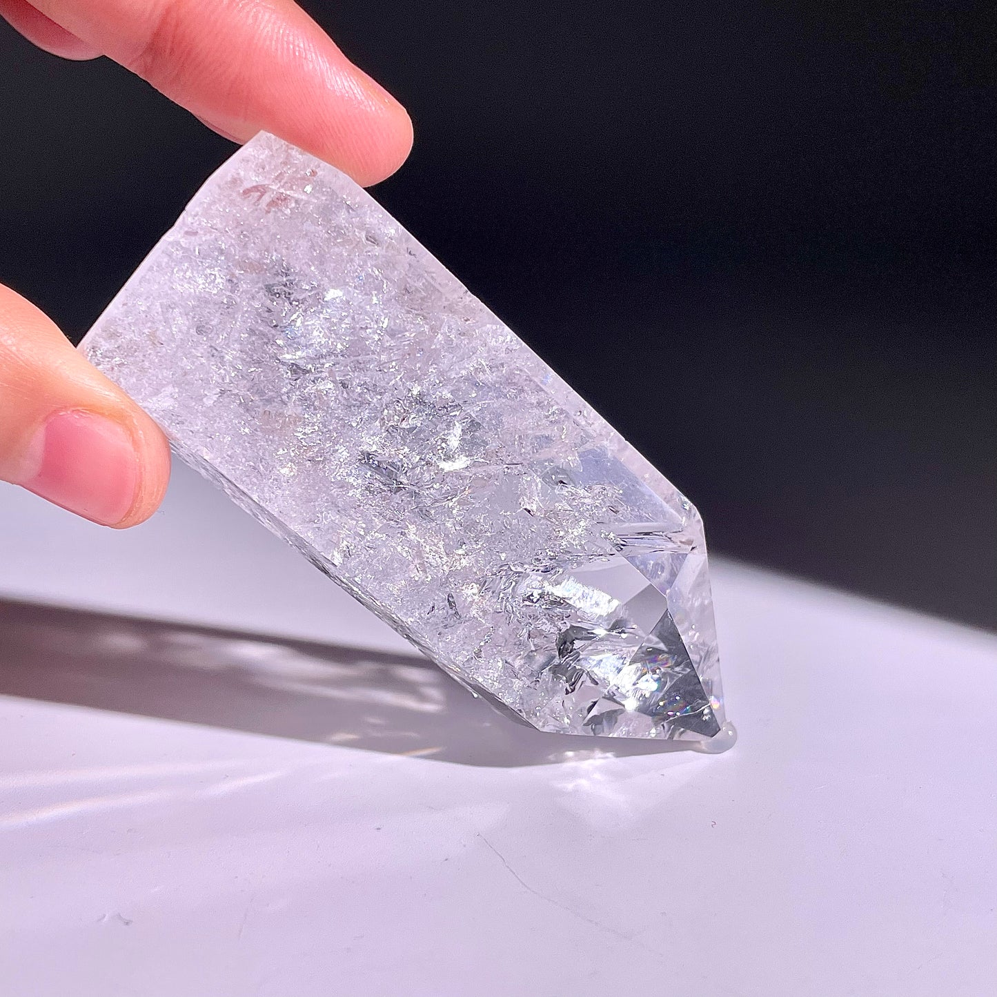 B157◇1点物◇水晶アゼツライト ピラー◇68×28×19mm◇天然石・鉱物・パワーストーン
