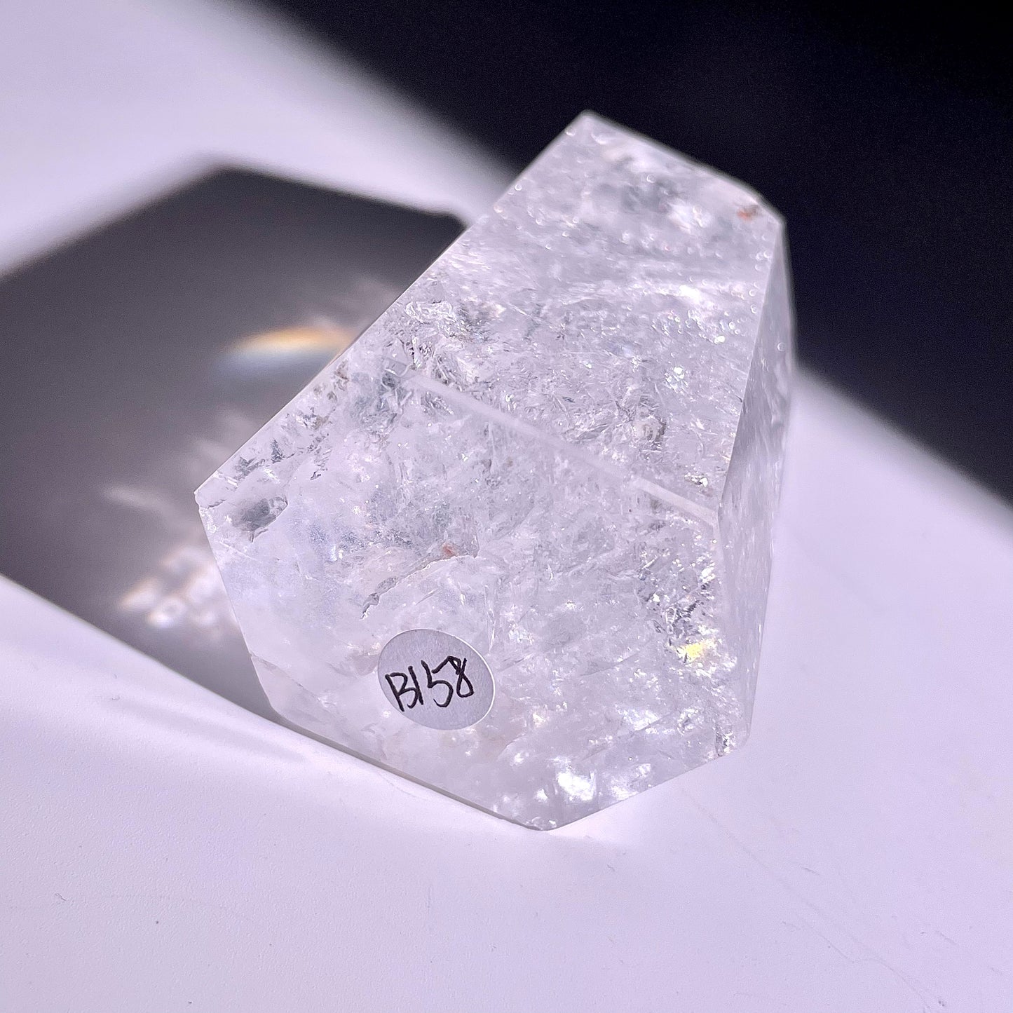 B158◇1点物◇水晶アゼツライト ピラー◇92×46×35mm◇天然石・鉱物・パワーストーン