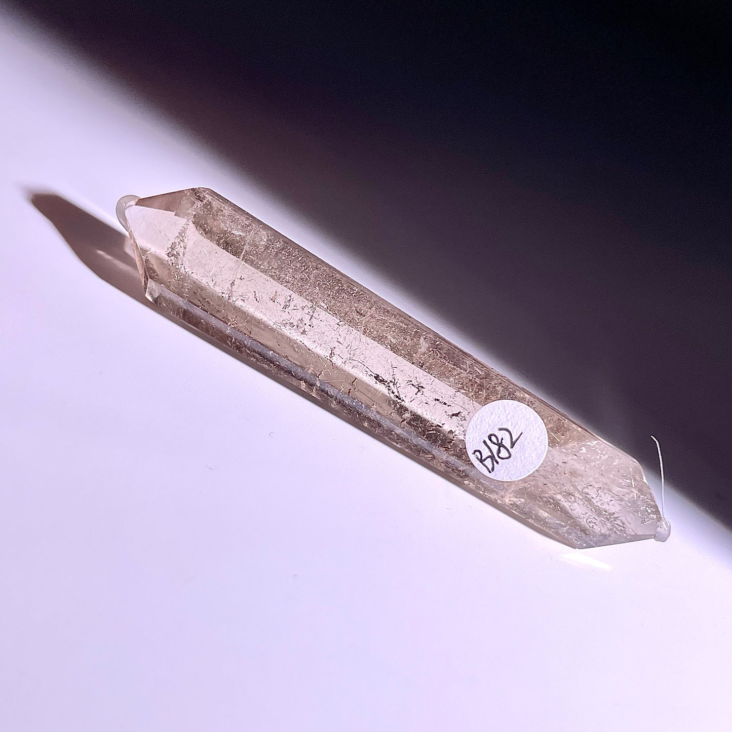 B182◇1点物◇ルチルクォーツ ダブルポイント◇79×16×9mm天然石・鉱物・パワーストーン