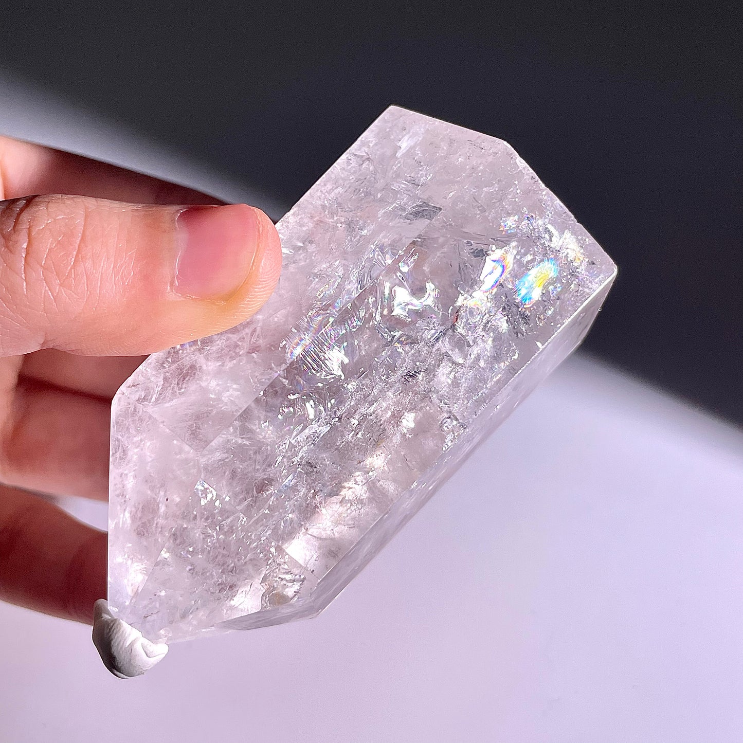 B202◇1点物◇水晶アゼツライト ピラー◇75×49×43mm◇天然石・鉱物・パワーストーン