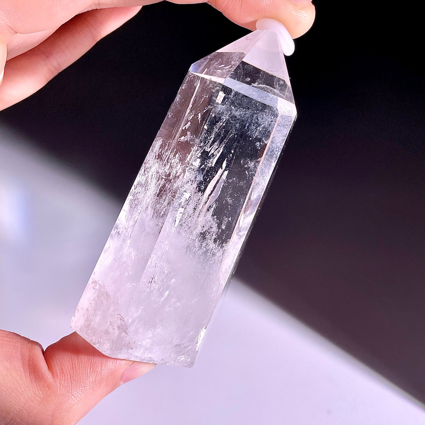 B209◇1点物◇水晶アゼツライト ピラー◇77×38×27mm◇天然石・鉱物・パワーストーン