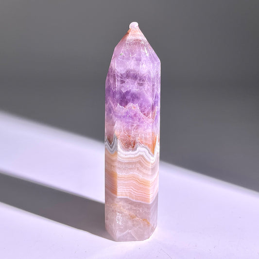 B294◇1点物◇夢幻の紫瑪瑙 ピラー◇85×24×20mm◇天然石・鉱物・パワーストーン