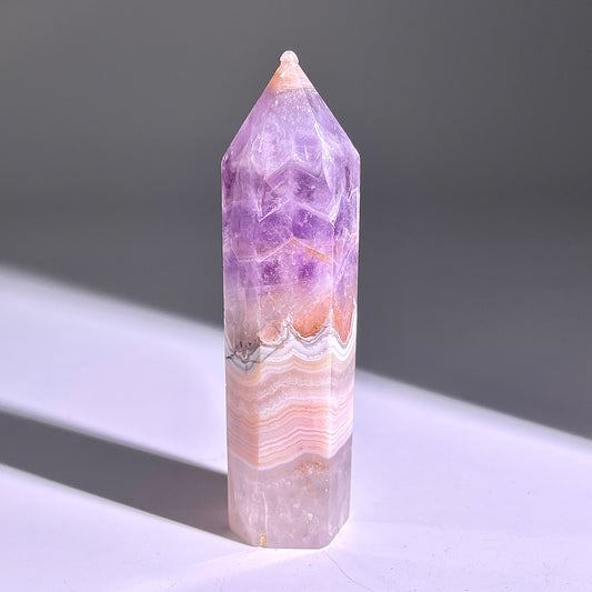 B295◇1点物◇夢幻の紫瑪瑙 ピラー◇86×21×20mm◇天然石・鉱物・パワーストーン
