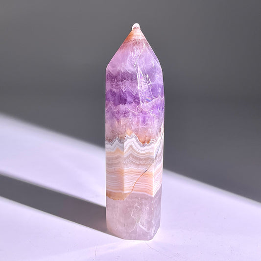 B296◇1点物◇夢幻の紫瑪瑙 ピラー◇87×25×22mm◇天然石・鉱物・パワーストーン