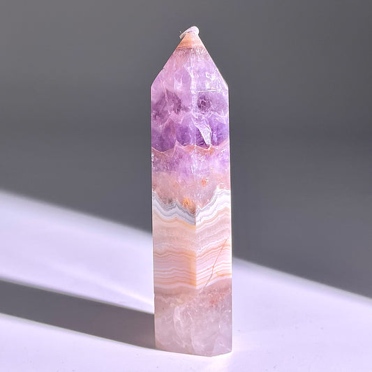 B298◇1点物◇夢幻の紫瑪瑙 ピラー◇86×20×22mm◇天然石・鉱物・パワーストーン