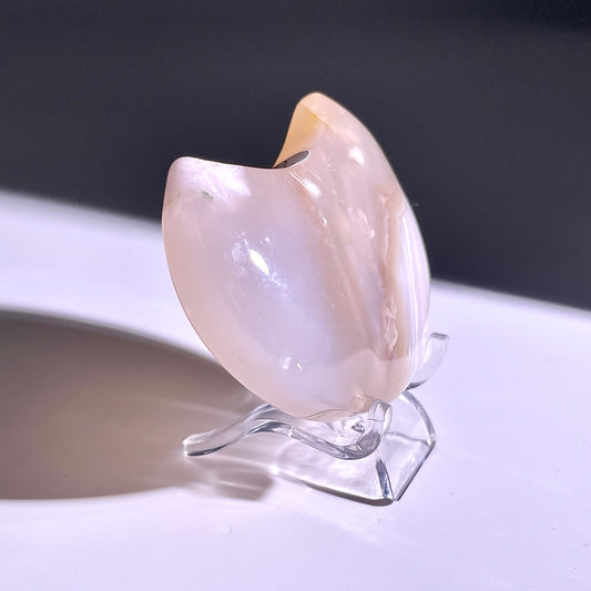 B327◇1点物◇桜瑪瑙 ムーン◇58×39×16mm◇天然石・鉱物・パワーストーン