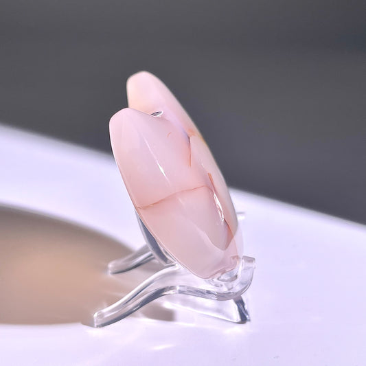 B333◇1点物◇桜瑪瑙 ムーン◇59×39×14mm◇天然石・鉱物・パワーストーン