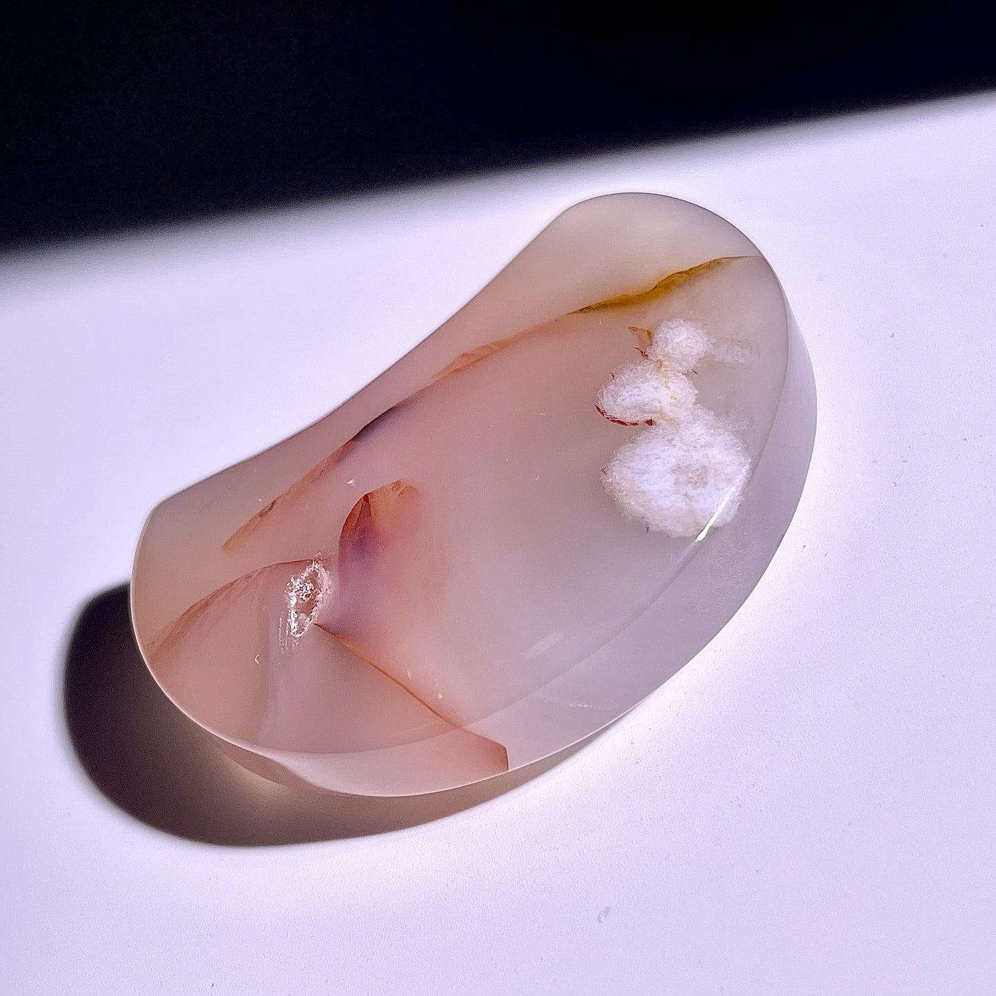 B333◇1点物◇桜瑪瑙 ムーン◇59×39×14mm◇天然石・鉱物・パワーストーン
