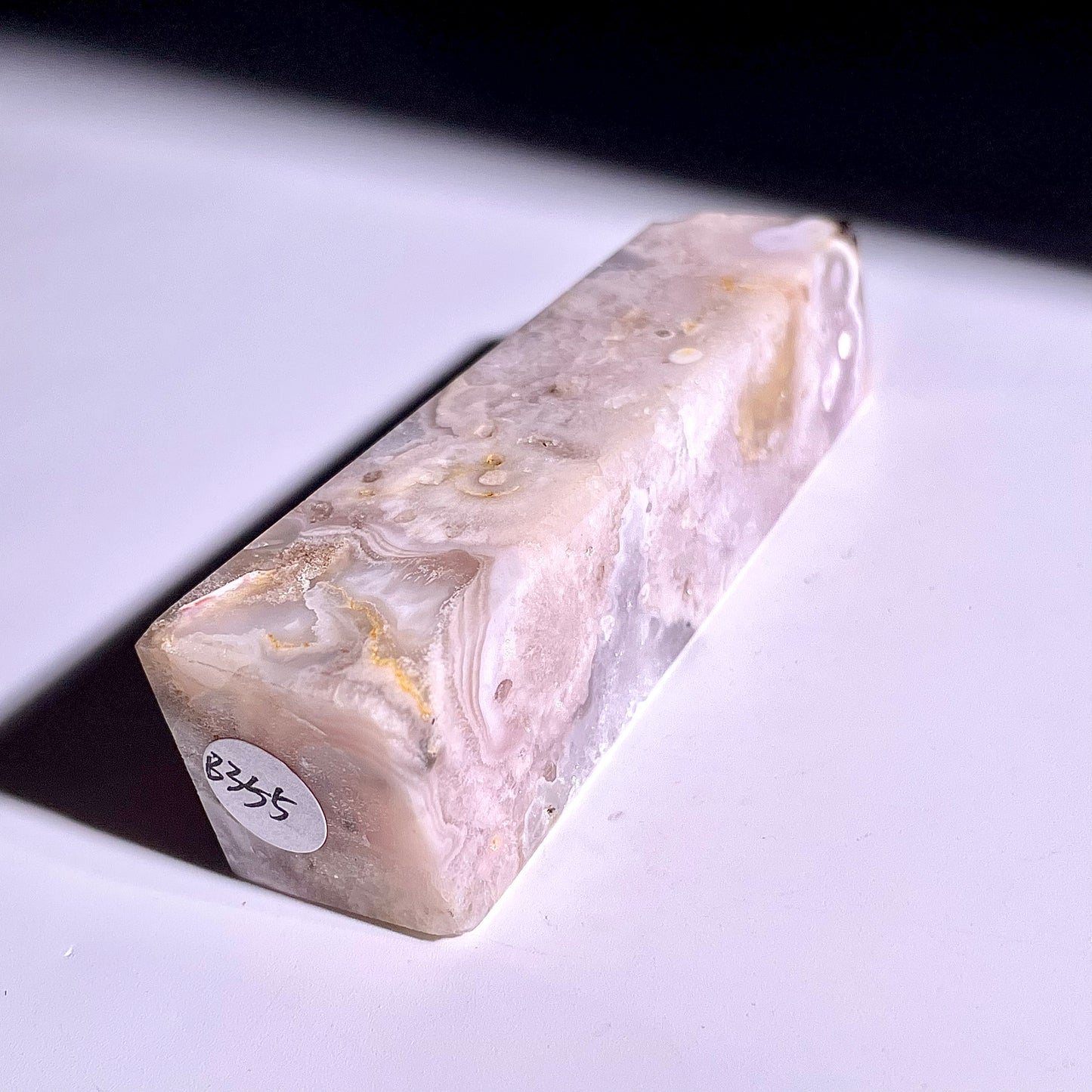 B355◇1点物◇桜瑪瑙 ピラー◇77×21×20mm◇天然石・鉱物・パワーストーン