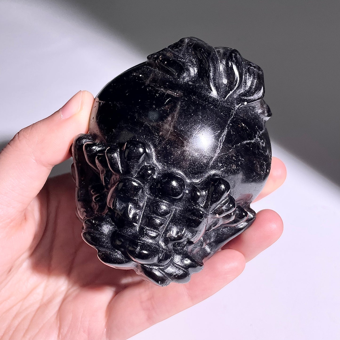 B402◇1点物◇モリオン 竜亀◇80×69×47mm◇天然石・鉱物・パワーストーン