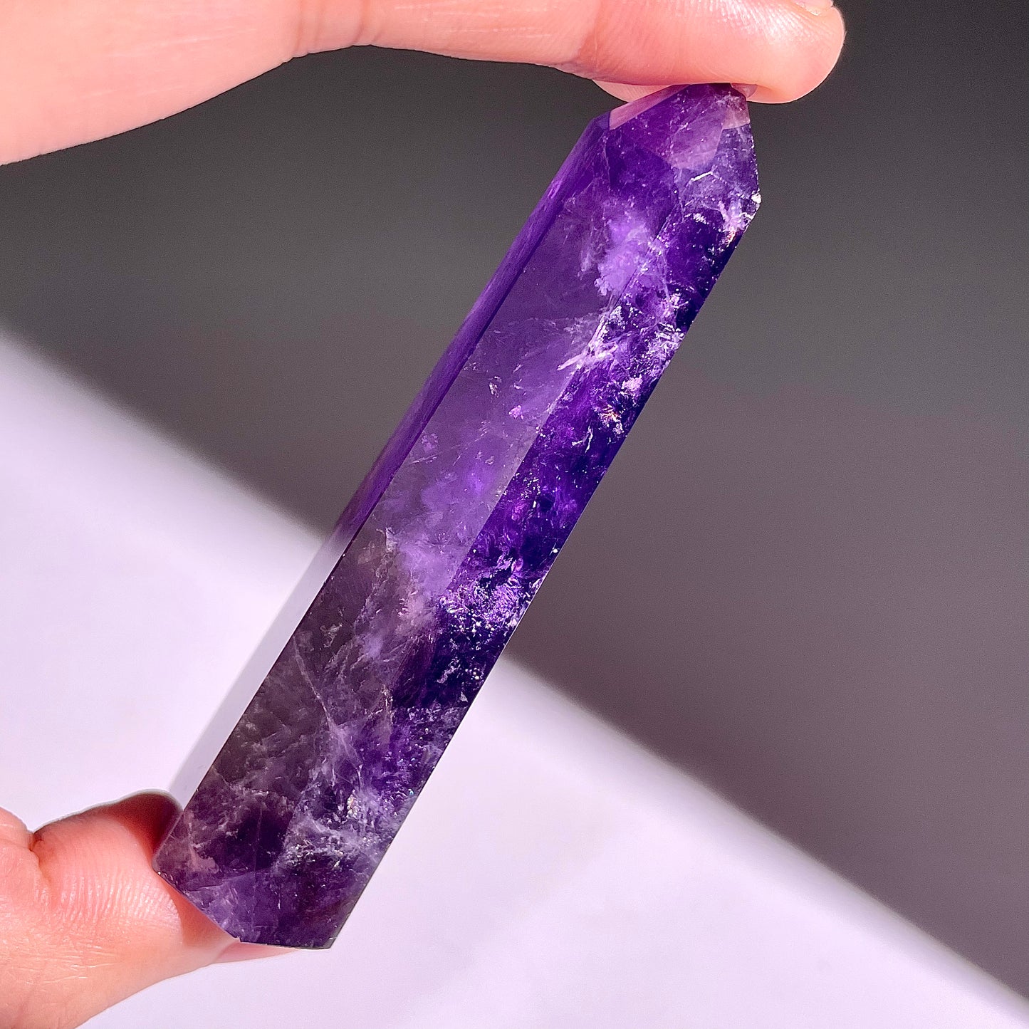 B435◇1点物◇アメジスト ピラー◇78×22×16mm◇天然石・鉱物・パワーストーン