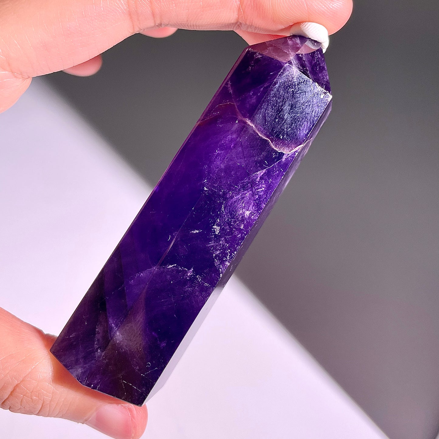 B438◇1点物◇アメジスト ピラー◇80×26×21mm◇天然石・鉱物・パワーストーン