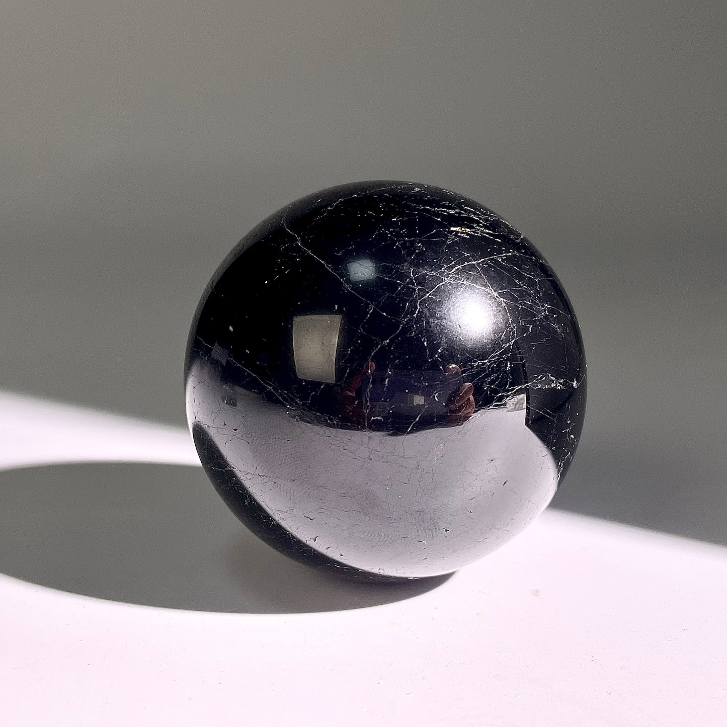 B460◇1点物◇ブラックトルマリン ボール◇56×56×56mm◇天然石・鉱物・パワーストーン