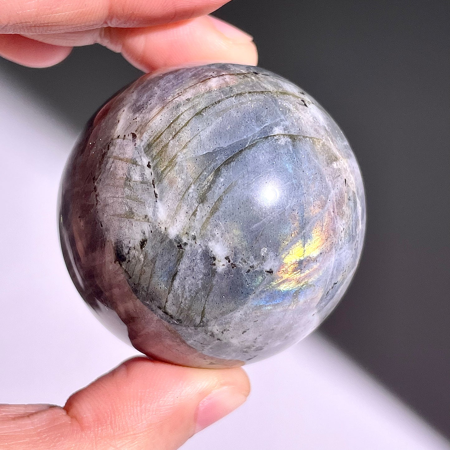 B466◇1点物◇ラブラドライト ボール◇45×45×45mm◇天然石・鉱物・パワーストーン