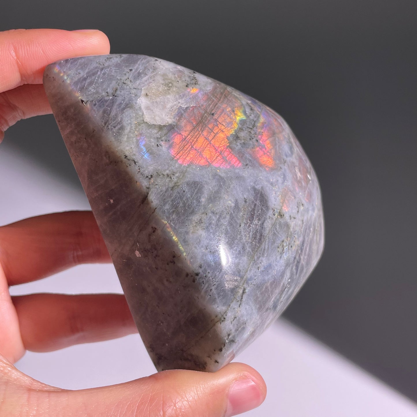 A342◇1点物◇ラブラドライト 原石◇84×63×34mm◇天然石・鉱物・パワーストーン