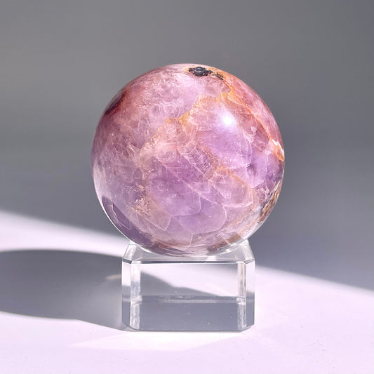 B474◇1点物◇アメジストのアゲート ボール◇54×54×54mm◇天然石・鉱物・パワーストーン