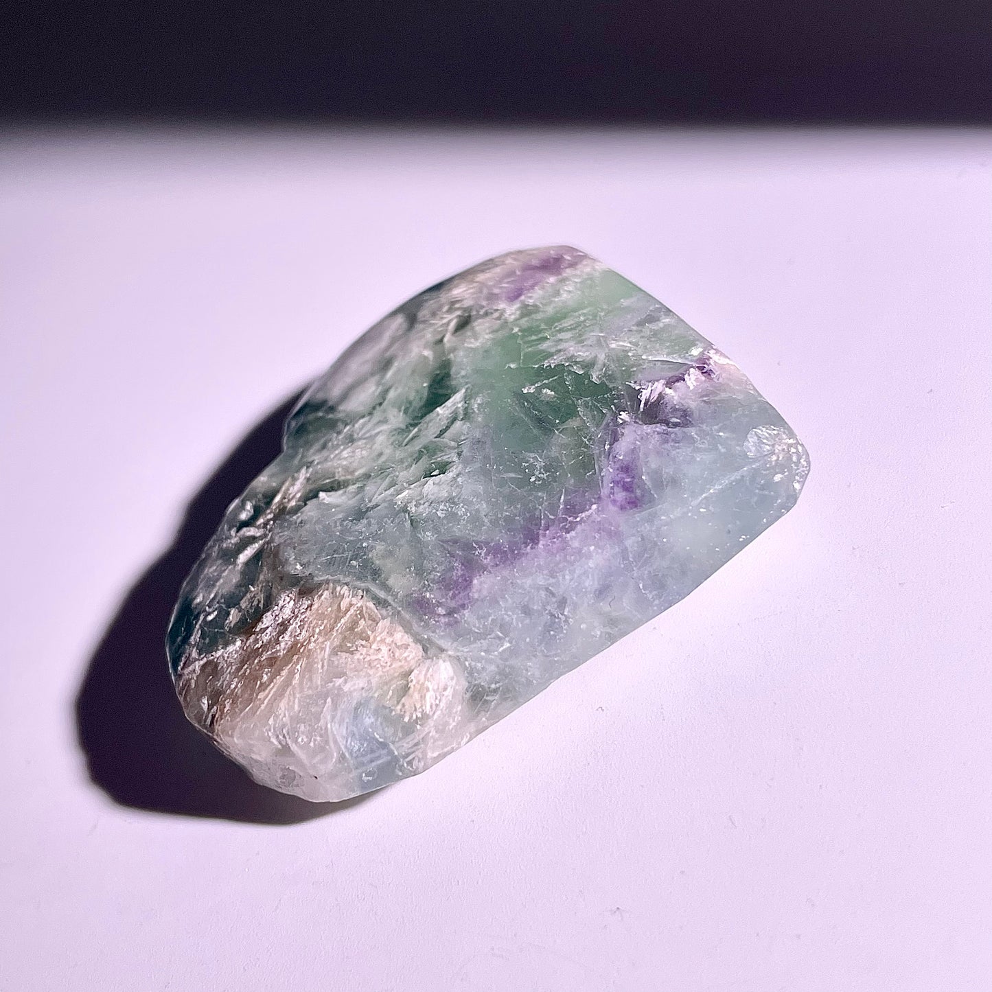 B562◇1点物◇フェザーフローライト ハート◇47×56×14mm◇天然石・鉱物・パワーストーン