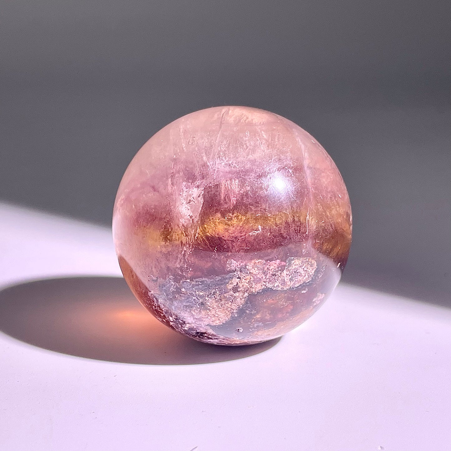 B599◇1点物◇極光蛍石 ボール◇42×42×42mm◇天然石・鉱物・パワーストーン
