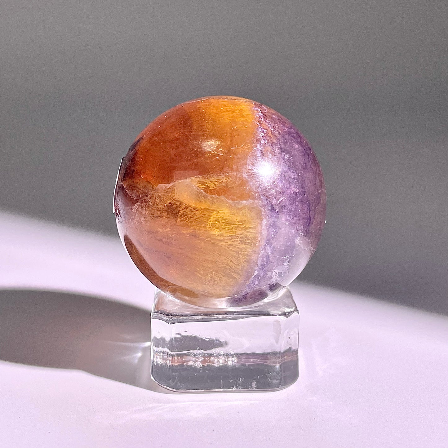 B604◇1点物◇極光蛍石 ボール◇36×36×36mm◇天然石・鉱物・パワーストーン