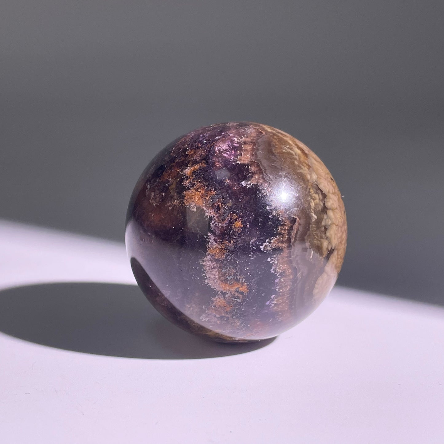 B606◇1点物◇極光蛍石 ボール◇43×43×43mm◇天然石・鉱物・パワーストーン