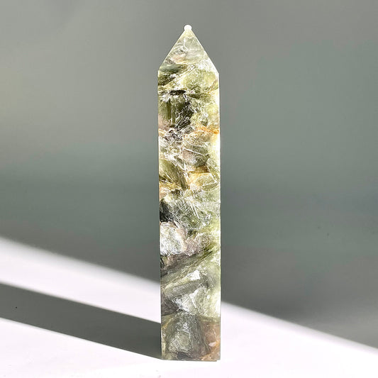 B621◇1点物◇緑マイカ ピラー◇150×27×29mm◇天然石・鉱物・パワーストーン