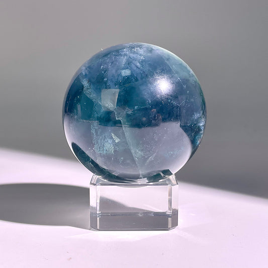 B623◇1点物◇フェザーフローライト ボール◇57×57×57mm◇天然石・鉱物・パワーストーン