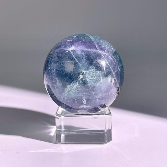 B627◇1点物◇フェザーフローライト ボール◇45×45×45mm◇天然石・鉱物・パワーストーン