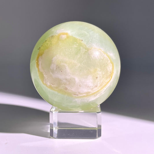 B636◇1点物◇カリブカルサイト ボール◇62×62×62mm◇天然石・鉱物・パワーストーン