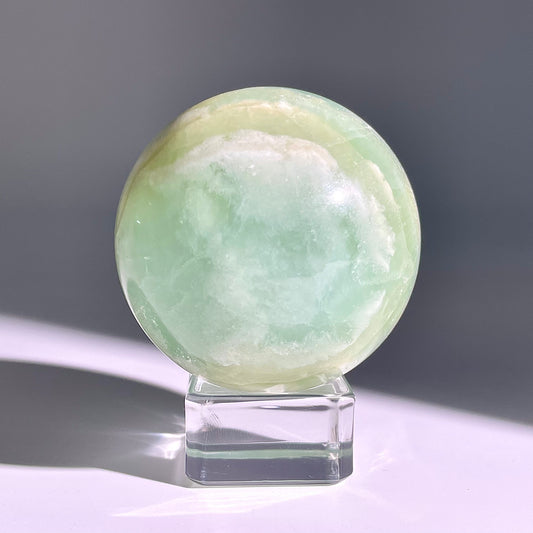B637◇1点物◇カリブカルサイト ボール◇56×56×56mm◇天然石・鉱物・パワーストーン