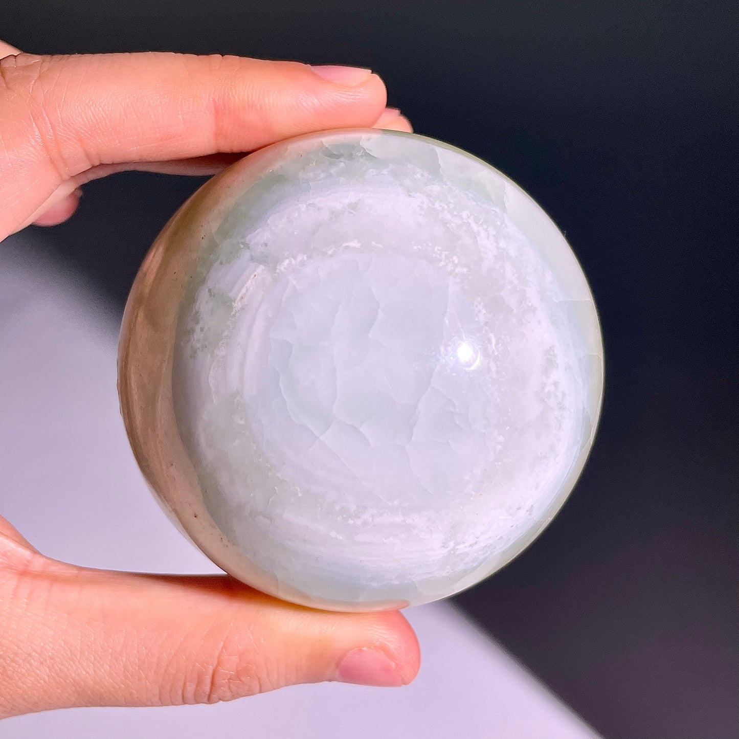 B638◇1点物◇カリブカルサイト ボール◇65×65×65mm◇天然石・鉱物・パワーストーン