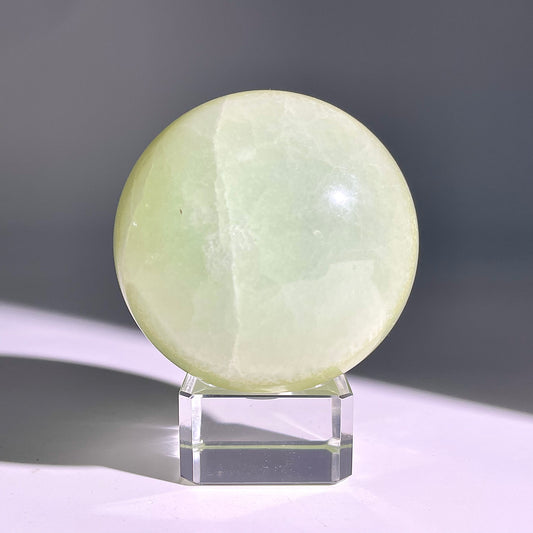 B639◇1点物◇カリブカルサイト ボール◇63×63×63mm◇天然石・鉱物・パワーストーン