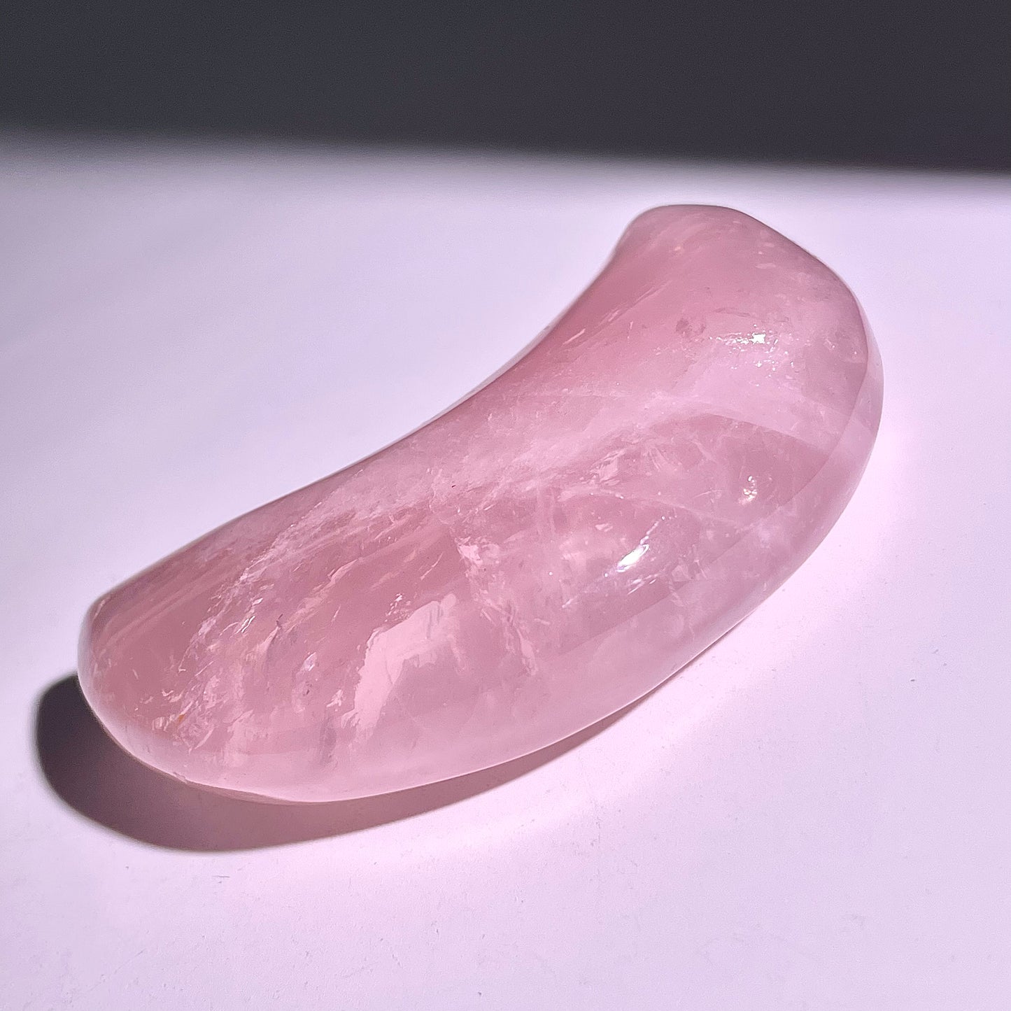 B641◇1点物◇ローズクォーツ ムーン◇80×43×21mm◇天然石・鉱物・パワーストーン