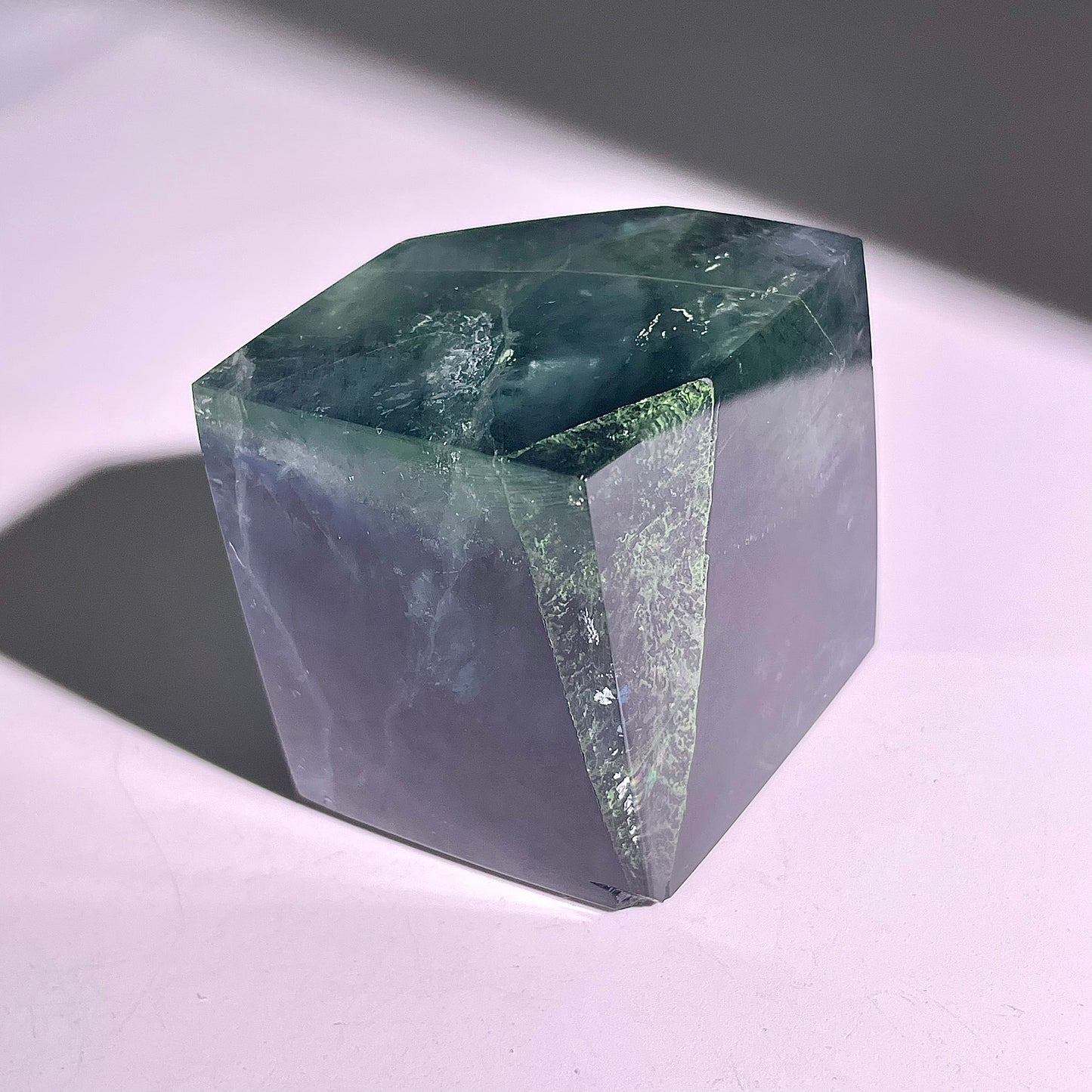 B654◇ブルーフローライト スクエア◇46×42×46mm◇天然石・鉱物・パワーストーン