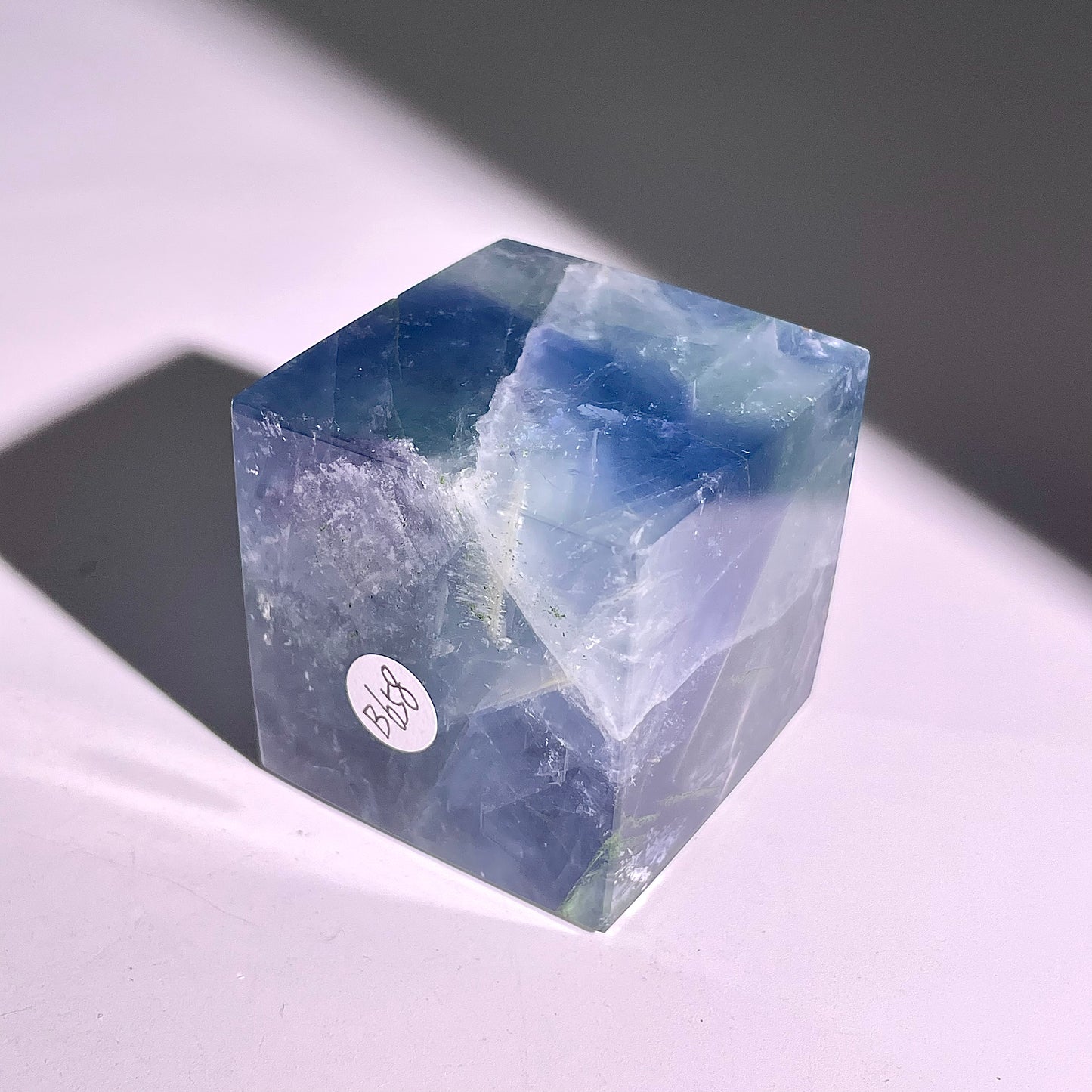 B658◇ブルーフローライト スクエア◇41×40×41mm◇天然石・鉱物・パワーストーン