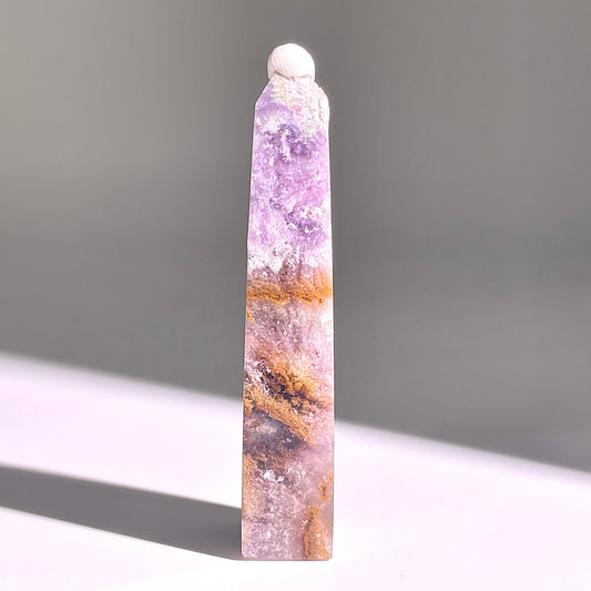B699◇極光蛍石 ピラー◇65×7×3mm◇天然石・鉱物・パワーストーン