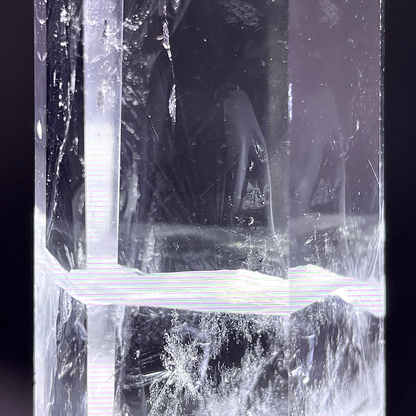 B710◇青い針の水晶 ピラー◇49×16×13mm◇天然石・鉱物・パワーストーン