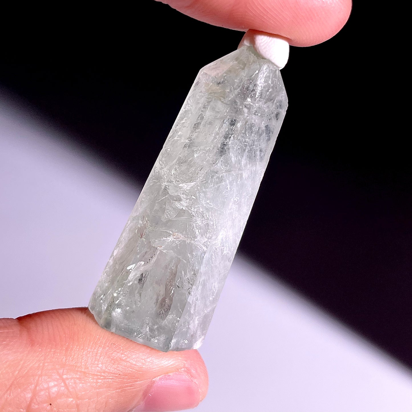 B736◇グリーンクォーツ ピラー◇31×6×1mm◇天然石・鉱物・パワーストーン